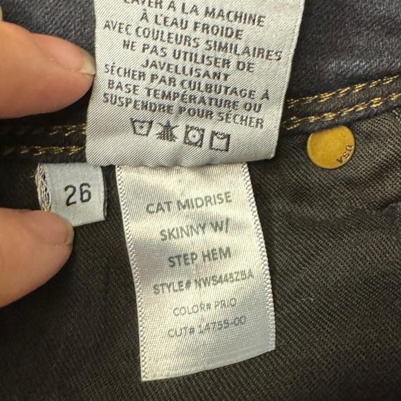 Hudson Cat Midrise Skinny w/ Step Hem dark wash womens jeans 26 LIKE NEW - Picture 10 of 14